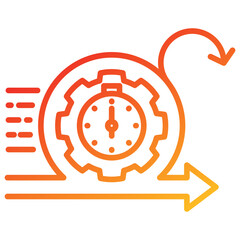 Agility Line Gradient Icon