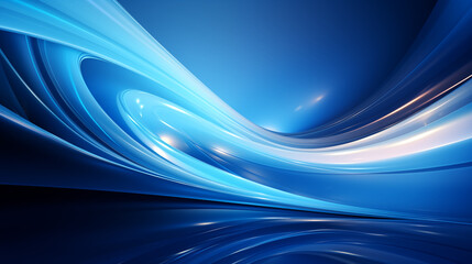 Colored blue waves in light tones, white, light blue, abstract, background, color image, base, banner, without people, advertisement, glowing, game design, ai