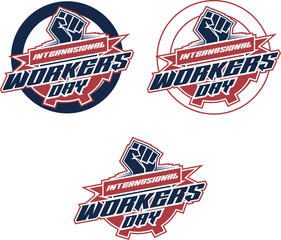 Bold Typography Design. International Workers' Day Celebration