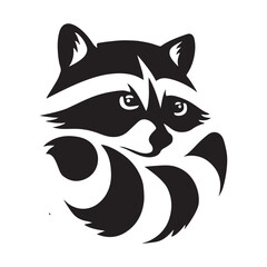 vector raccoon