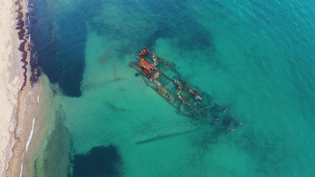 Paralia epannomi in greece shipwreck navagio