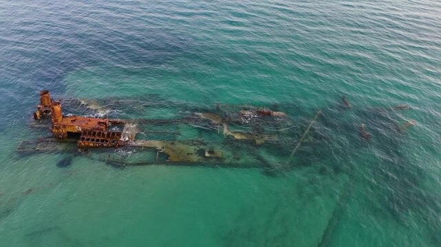 Paralia epannomi in greece shipwreck navagio