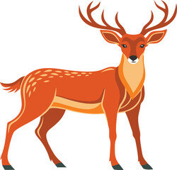 Beautiful animal deer vector artwork