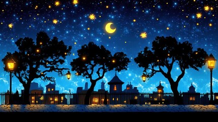 Starry Night Village