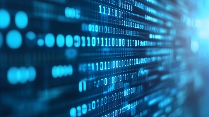 Abstract digital background with glowing blue lines, representing data streams and connectivity, suitable for tech themes.