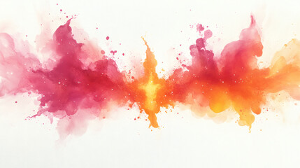 Obraz premium Abstract Watercolor Paint Splashes On White Background