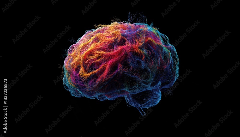Poster The Abstract Network Of The Human Brain: A Complex Plexus Of Neurons And Synapses Creating A Unique Cognitive Experience.