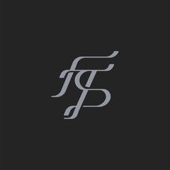 Elegant classic FTS initial logo, perfect for branding, business, and luxury projects. Minimalist, timeless design with premium typography. Ideal for corporate identity, monograms, and upscale brandin