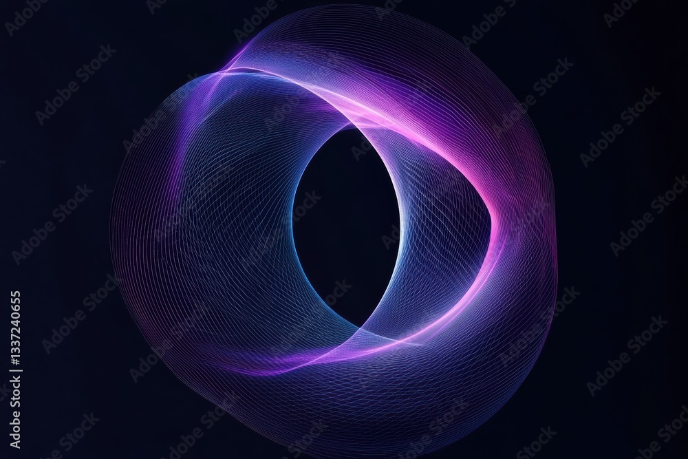 Poster graphic layout showcasing a dynamic digital design with vibrant colors and fluid shapes