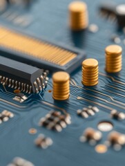 Precision PC Building - Macro Shot of Screws, Connectors, and Tools on Open Motherboard and Anti-Static Mat