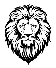 Fototapeta premium Roaring Lion Head Icon for Logos and Emblems 