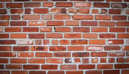Fototapeta premium Vintage brick texture with weathered mortar, showcases the charm of aged architecture and rustic design