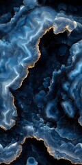 Obraz premium Fractal agate texture with vibrant mineral bands and organic crystal formations, emphasizing geological elegance, gemstone layering, and abstract fluidity in design