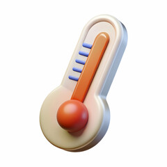 3D Thermometer Icon: High-Res Image Download