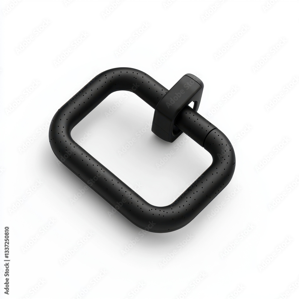 Poster a high-quality black showcasing modern design and security features ideal for smart bike locking sol