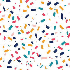 Fun confetti paper seamless repeat pattern