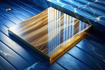 Pet Loss Grief Support: Marble Memorial Platform, Angelic Gold Accents