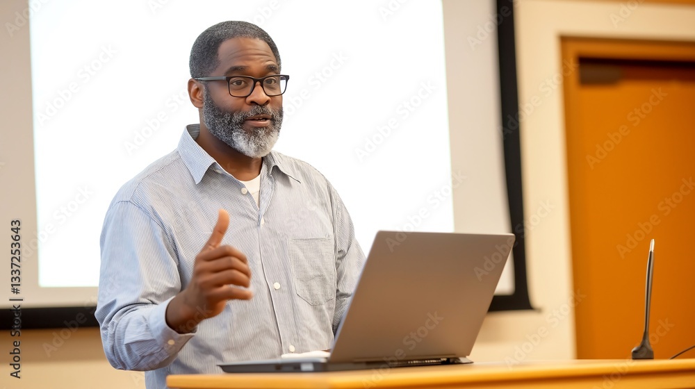 Poster local educator delivers engaging lecture on technology integration