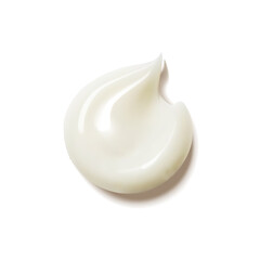 Cream texture stroke. Face Cosmetic. Liquid cosmetic smear. Face skin product. cream, gel, lotion, foam. Realistic Illustration