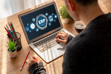 ERP enterprise resource planning software for modish business to plan the marketing strategy