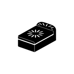 creative details Sunbed Icon vector illustration
