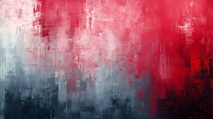 Abstract distressed texture in gray and red with rough patterns and faded marks, suitable for grunge-style backgrounds, overlays, and urban-themed visuals