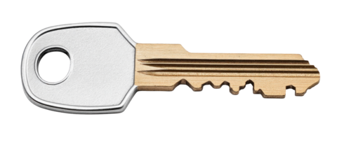 key isolated on white