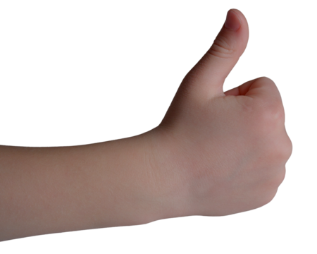 Hand gesture symbolizing approval and positivity in bright light