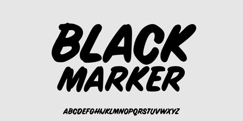 Hand Drawn font letters alphabet font Uppercase for design vector and illustration