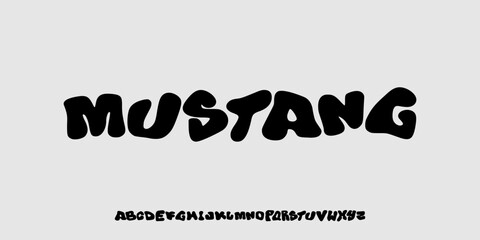 Hand Drawn font letters alphabet font Uppercase for design vector and illustration