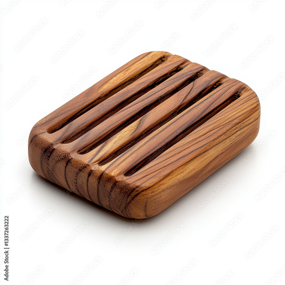 Aufkleber realistic photography of a versatile wooden coaster perfectly positioned on a clean background offer