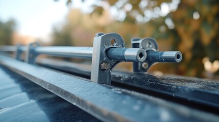 Bracket for Fastening Metal Pipes of Snow Retention &ndash; Durable Roofing Hardware for Winter Protection