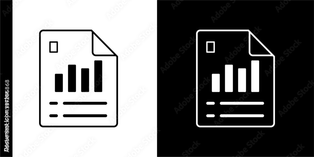Poster document vector icon isolated on transparent background