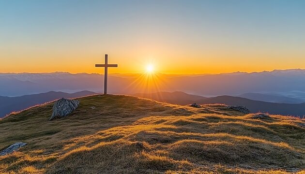 Sunrise Cross for Mountaintop Serenity.