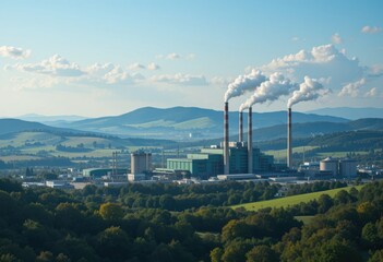 Obraz premium smoke from the chimney