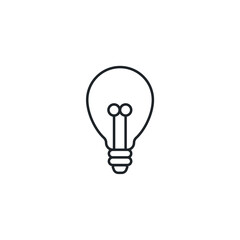 Light Bulb icon symbol vector illustration isolated on white background