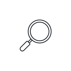 Magnifying Glass icon symbol vector illustration isolated on white background