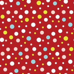 A fun and playful polka dots pattern with vibrant colors, polka dots, spotted, circular, color.seamless polka dots pattern.Polka Dot Swirl A pattern of polka dots arranged in a swirlin.red background.