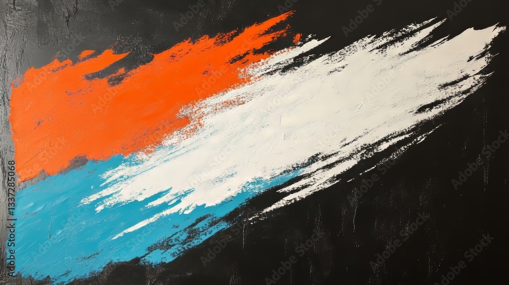 Poster modern illustration of a space shuttle launch set against an abstract background with a grunge effec