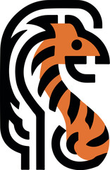 Tiger icon logo vector illustration