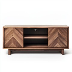 Modern Wooden TV Stand with Storage