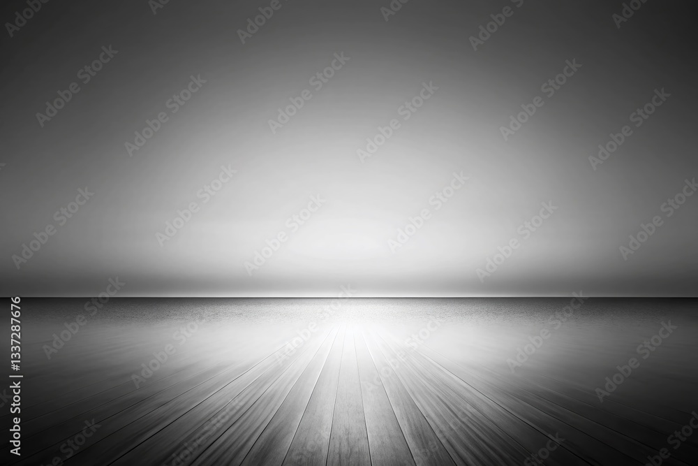 Poster smooth black and white gradient texture: minimalist abstract background design
