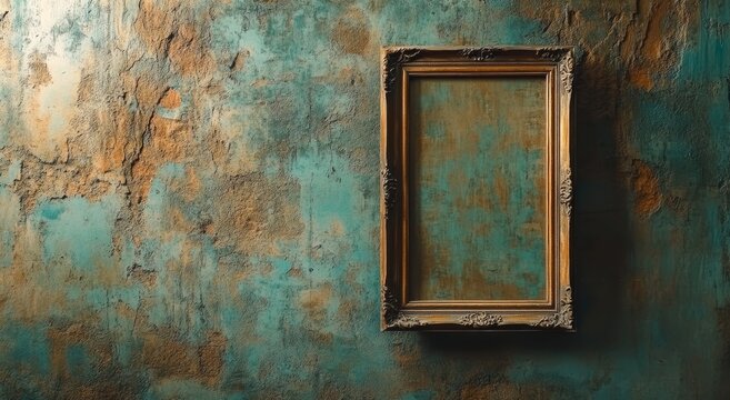 An ornate gilded frame with an aged parchment insert is the ideal choice for making elegant announcements or showcasing artistic displays