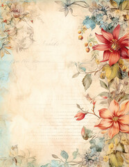 Watercolor landscape background