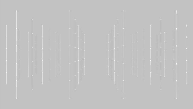Abstract Geometric Lines and Dots Pattern on Black Background