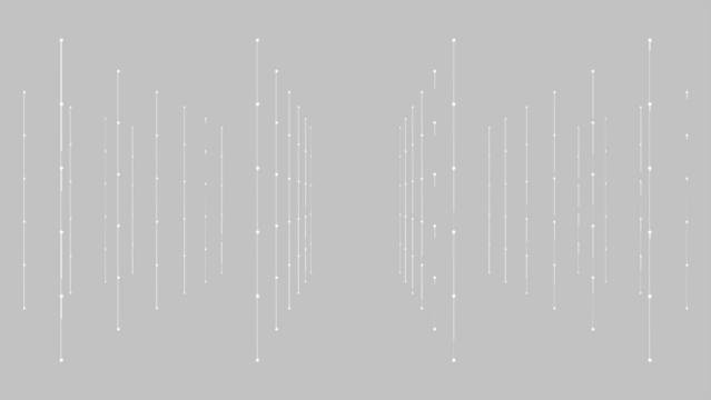 Abstract Geometric Lines and Dots Pattern on Black Background