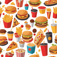 fastfood, fast, snack, meal, food, lunch, burger, dinner, background, delicious, meat, american, menu, unhealthy, restaurant, isolated, cheeseburger, junk, set, hamburger, fat, sandwich, tasty, eat, c