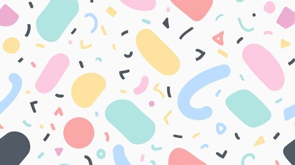 Abstract Colorful Shapes Pattern