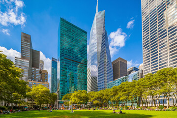 Bryant Park  in downtown Manhattan, New York City