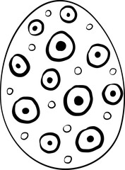 Easter Egg Line Doodle